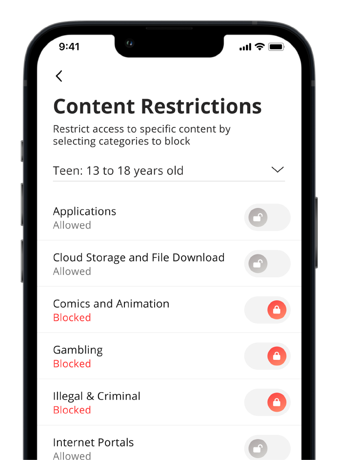Content restrictions